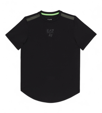 EA7 para niño. 7B000145_AF17770 Camiseta Ventus7 negro (16Años= 118cm), Casual, Sintético, Manga corta, moda infantil