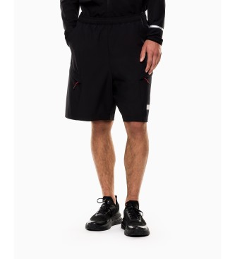 EA7 para hombre. 7M001377_AF13392 Pantalones cortos Ventus7 M negro (L), Deportivo, Sintético, Sportswear, Multideporte, Poliéster