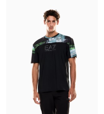 EA7 para hombre. 7M000636_AF17770 Camiseta Ventus7 Dynamic Athlete negro (XL), Casual, Poliéster, Manga corta