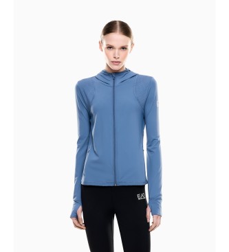 EA7 para mujer. 7W000933_AF22102 Chaqueta Ventus7 Confort azul (S), Deportivo, Nylon
