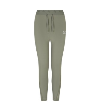 EA7 para mujer. 7W000585_AF12625 Leggings Ventus7 verde (XXS), Deportivo, Poliamida