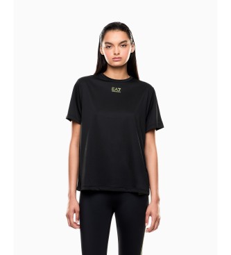 EA7 para mujer. 7W000583_AF15723 Camiseta Ventus7 negro (3XL), Casual, Deportivo, Multideporte, Poliéster, Manga corta
