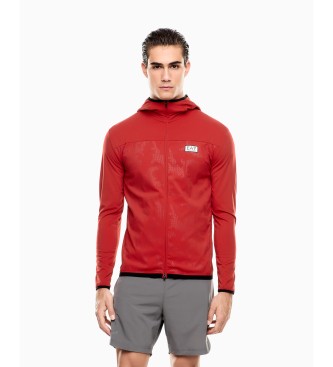 EA7 para hombre. 7M001625_AF13534 Chubasquero vigor7 rojo (XS), Deportivo, Poliamida