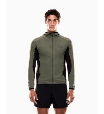 EA7 para hombre. 7M000591_AF13534 Chaqueta Vigor7 verde (L), Casual, Deportivo, Multideporte, Poliamida