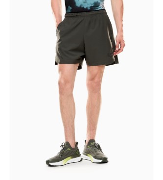 EA7 para hombre. 8NPS09_PNBXZ Pantalón corto Dynamic Athlete verde (M), Casual, Deportivo, Running, Multideporte, Poliéster