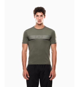 EA7 para hombre. 7M000589_AF17842 Camiseta Vigor7 verde (M), Deportivo, Multideporte, Poliéster, Manga corta