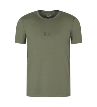 EA7 para hombre. 7M000291_AF17842 Camiseta Vigor7 verde (S), Casual, Deportivo, Multideporte, Poliéster, Manga corta