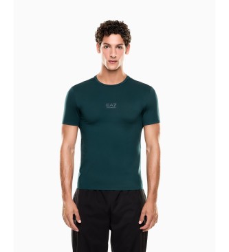 EA7 para hombre. 7M000291_AF17842 Camiseta Vigor7 verde pino (M), Casual, Deportivo, Multideporte, Poliéster, Manga corta