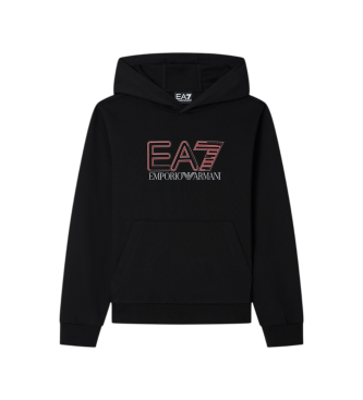 EA7 para niño. 7B000297_AF13512 Sudadera Visibility negro (16Años= 168cm), Casual, Algodón, moda infantil