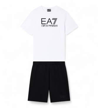 EA7 para niño. 7B000302_AF10375 Conjunto Visibility Boy Blanco (8Años= 130cm), Casual, Deportivo, Algodón, Sportswear, Multideporte, moda in