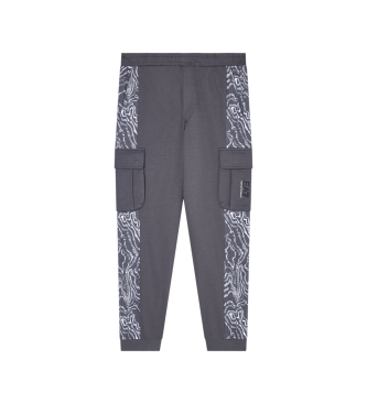 EA7 para niño. 7B000306_AF13512 Pantalón Visibility gris (8Años= 130cm), Casual, Algodón, moda infantil