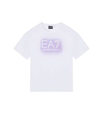 EA7 para niña. 7G000178_AF12503 Camiseta Visibility blanco (14 años= 164/166 cm), Casual, Algodón, Manga corta, moda infantil
