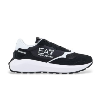 EA7 för män. 7X000341_AF18616 Wader Sneakers svart (36 2/3), Tyg, Karta, Nyckelband, Casual