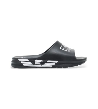 EA7 para hombre. 7X000356_AF18618 Chanclas Crusher Distance negro (43), Plano, Ninguno, Beachwear
