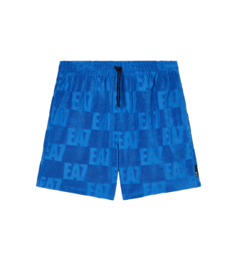 Ea7 Homem Azul, Turquesa Para 7M000506_af21254 Fato De Banho Monogram Azul (L), Algodão, Beachwear