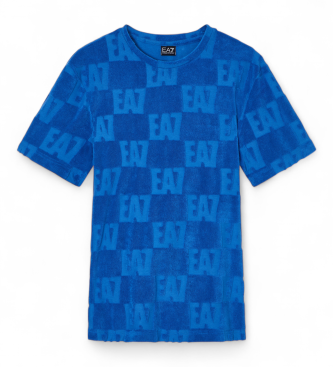 EA7 para hombre. 7M000508_AF21254 Camiseta Water Sports Monogram turquesa (M), Casual, Verde, Poliéster, Manga corta