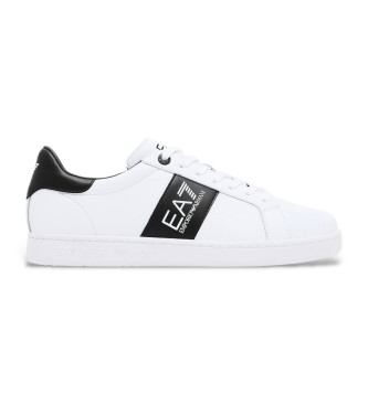 EA7 para hombre. 7X000332_AF10848 Zapatillas de Piel Classic blanco, negro (41 1/3), Plano, Cordones, Casual