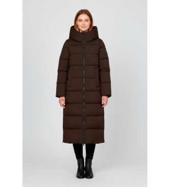 ECOALF para mujer. MCWGAJKARAND0987W25-939 Abrigo Aranda marrón (M), Casual, Poliéster Reciclado, Sostenible