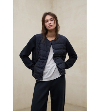 ECOALF para mujer. MCWGAHYAYLA00987S26-164 Abrigo Ayla Hybrid marino (M), Casual, Poliéster Reciclado, Sostenible