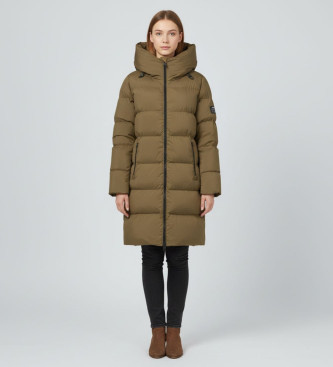 ECOALF para mujer. MCWGAJKMANLI0987W25-535 Abrigo Manlie marrón (M), Casual, Poliéster Reciclado, Sostenible