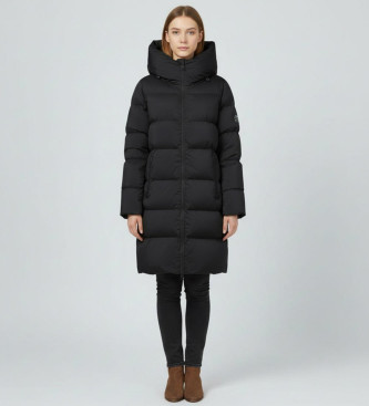 ECOALF para mujer. MCWGAJKMANLI0987W25-319 Abrigo Manlie negro (S), Casual, Poliéster Reciclado, Sostenible