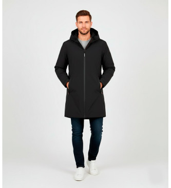 ECOALF para hombre. MCMGAJKPASU00050W25-319 Abrigo Pasu negro (XL), Casual, Poliéster Reciclado, Sostenible