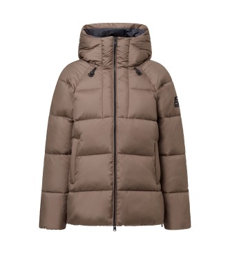 ECOALF para mujer. MCWGAJKFUJIA0987W24-283 Abrigo Fuji marrón (S), Casual, Manga larga, Poliéster Reciclado, Sostenible