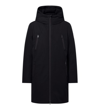 ECOALF för män. MCMGAJKLIVOR0255W24-319 Livorno kappa svart (L), Casual, Lång ärm, Återvunnen polyester, Hållbar