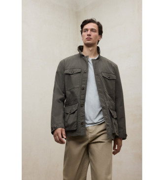 ECOALF para hombre. MCMGAJKATLAS0168W25-424 Chaqueta Atlas verde (M), Casual, Sostenible, Algodón Reciclado