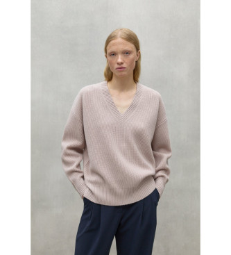 ECOALF para mujer. MCWGAKNAZALE0632W24-097 Jersey Azalea beige (L), Casual, Beachwear, Manga larga, Sostenible, Lana reciclada