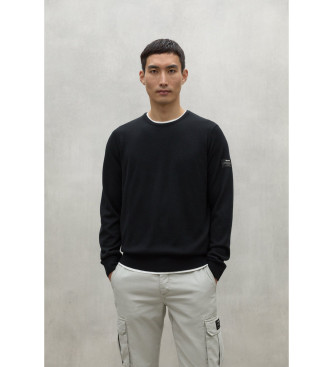 Jersey Bayona negro (L), Casual, Lana, Manga larga, Sostenible, ECOALF outlet 2024.