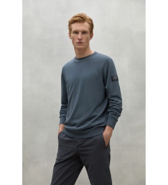 ECOALF para hombre. MCMGAKNBAYON0666W24-125 Jersey Bayona verde oscuro (XL), Casual, Sostenible, Lana reciclada