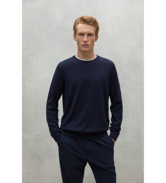 ECOALF para hombre. MCMGAKNBAYON0666W24-161 Jersey Bayona marino (XXL), Casual, Sostenible, Lana reciclada