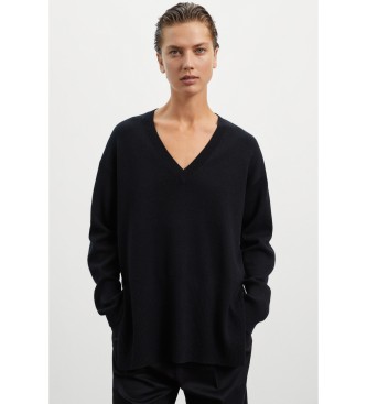 ECOALF para mujer. GAKNBERGA0626WW23-319 Jersey Bergamota negro (S), Casual, Manga larga, Sostenible, Lana reciclada, ECOALF outlet 2024.