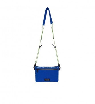 ECOALF para mujer. BATBLUPIT0135WW23-411 Bolso bandolera Lupita Beacuse double zip azul (OSFA), Casual, Sostenible, Nylon reciclado, ECOALF