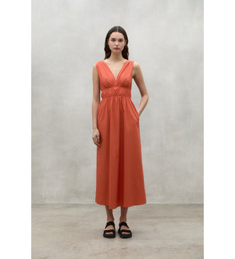 ECOALF para mujer. MCWGADRBORNI0349S24-275 Vestido Bornite rojo (XS), Casual, Sin mangas / Tirantes, Lyocell, Sostenible, ECOALF outlet 2024