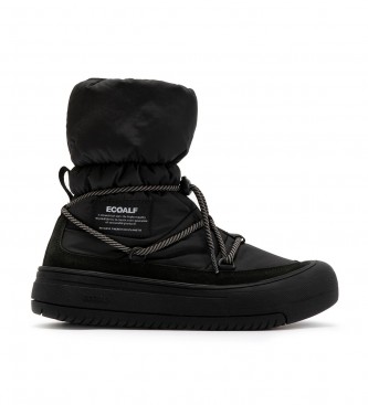 ECOALF para mujer. SHMBBERIN0243WW23-319 Botas Bering negro (39), Plano, Cordones, Casual, Deportivo, Nieve, Sostenible, Poliéster reciclado