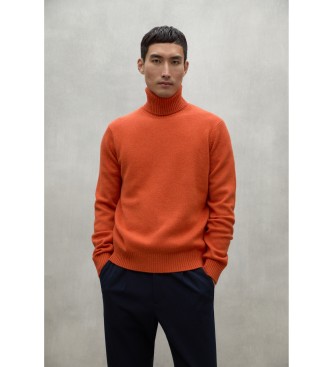 ECOALF para hombre. MCMGAKNBRUNA0632W24-406 Jersey Brun naranja (M), Casual, Sostenible, Lana reciclada