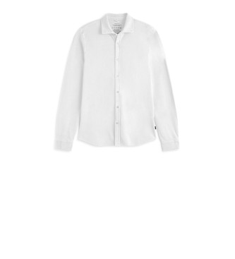 Ecoalf Para Hombre. MCMGASRGOTHA0820S24-000 Camisa Gotham Blanco (L), Casual, Manga Larga, AlgodóN OrgáNico, Sostenible