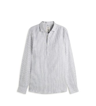 Ecoalf Para Hombre. MCMGASRPOLIN0725S24-334 Camisa Polino Azul Claro (Xxl), Casual, Manga Larga