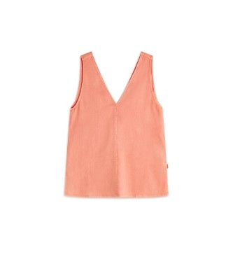 Para mujer. MCWGASRSAMY00709S24-255 Camiseta Samy (M), Casual, Lino, Sin mangas / Tirantes