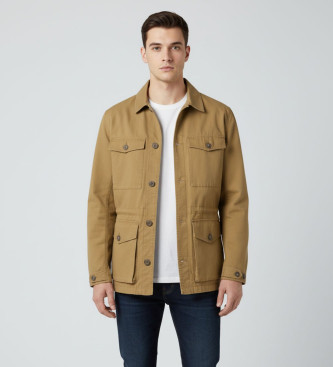 ECOALF para hombre. MCMGAJKATLAS0168W25-060 Chaqueta Atlas beige (S), Casual, Sostenible, Algodón Reciclado