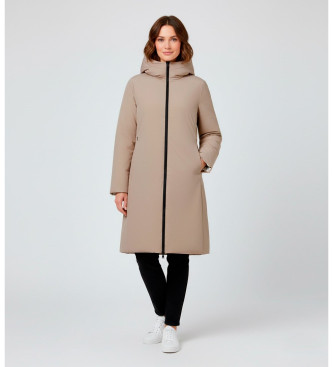 ECOALF para mujer. MCWGAJKBARU00048W25-005 Chaqueta Baru Reversible beige (M), Casual, Poliéster Reciclado, Sostenible