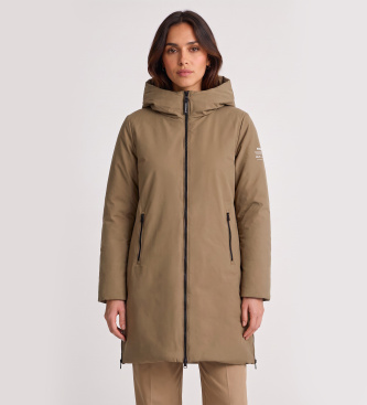 ECOALF para mujer. MCWGAJKMATI00274W26-534 Chaqueta Mati beige (L), Casual, Poliéster Reciclado