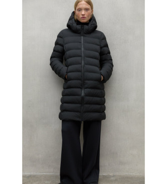 ECOALF para mujer. MCWGAJKCRONU0987W24-319 Abrigo Cronulla negro (XL), Casual, Manga larga, Poliéster Reciclado, Sostenible