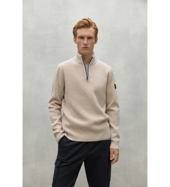 ECOALF para hombre. MCMGAKNDRAGO0632W24-298 Jersey Drago beige (XL), Casual, Sostenible, Lana reciclada