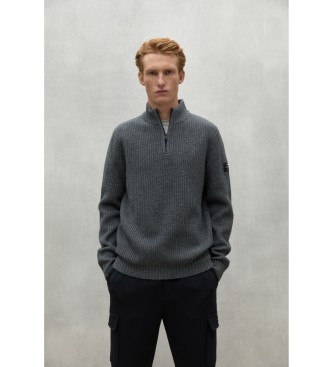 ECOALF para hombre. MCMGAKNDRAGO0632W24-339 Jersey Drago gris (L), Casual, Sostenible, Lana reciclada