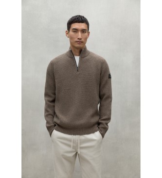 ECOALF para hombre. MCMGAKNDRAGO0632W24-378 Jersey Drago marrón (L), Casual, Sostenible, Lana reciclada