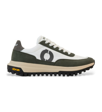 ECOALF para hombre. MCMSHSNFEROE0446W24-296 Zapatillas Feroe verde (42), Blanco, Plano, Cordones, Casual, Sostenible, Poliéster reciclado