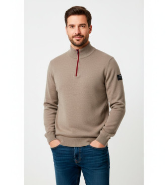ECOALF para hombre. MCMGAKNLARCH0632W25-361 Jersey Larch marrón (XXL), Casual, Sostenible, Lana reciclada